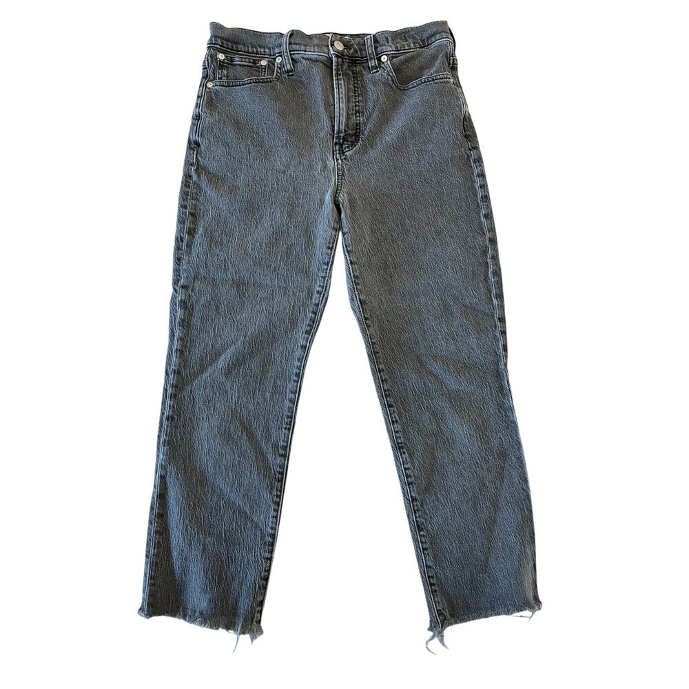 Madewell The Perfect Vintage Jean Grey Raw Hem